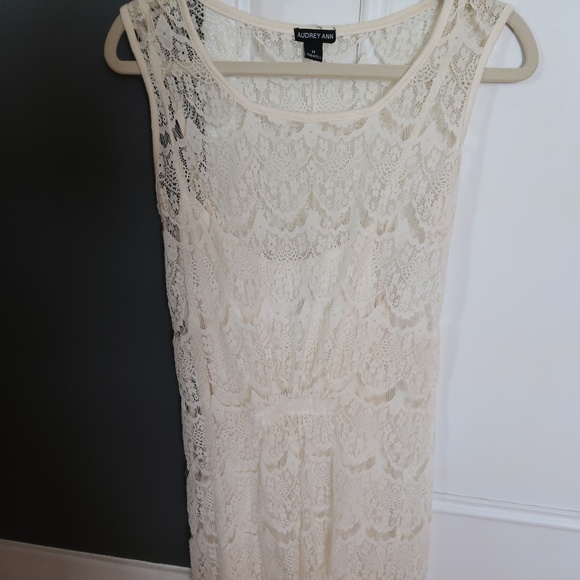 Audrey Ann Lace Overlay Dress with Slip - Picture 1 of 2